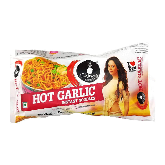 Chings Hot Garlic Noodles 240 Grams - Asia Bazaar 