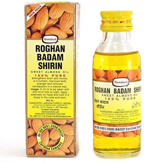 Hamdard Badam Rogan Oil Essential Oil 100 ML - Asia Bazaar 
