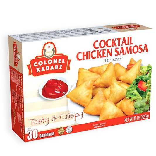 Colonel Kababz Chicken Cocktail Samosa 425 Grams - 30 PCS - Asia Bazaar 