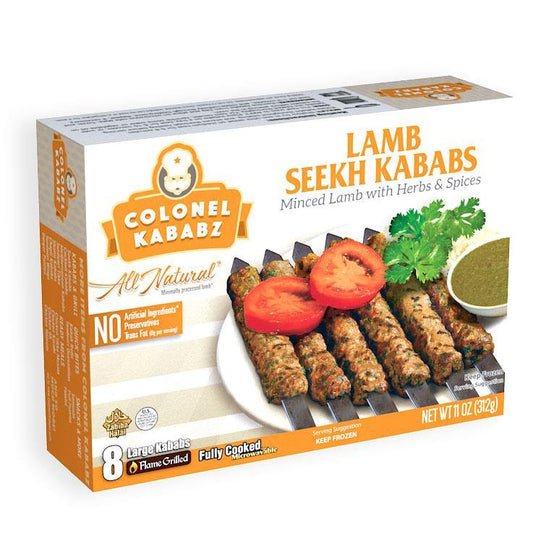 Colonel Kababz Lamb Seekh Kabab 312 Grams - Asia Bazaar 