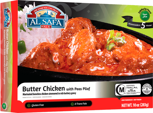 Al Safa Halal Butter Chicken with Basmati Rice 10 OZ - Asia Bazaar 
