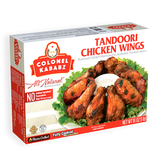 Colonel Kababz Tandoori Chicken Wings 454 Grams - Asia Bazaar 