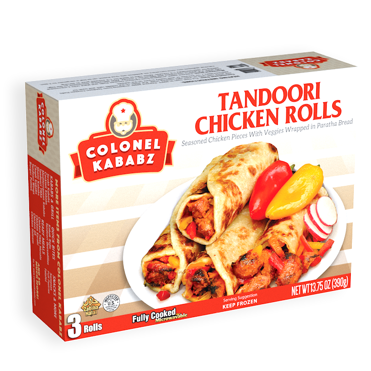 Colonel Kababz Tandoori Chicken Roll 390 Grams - Asia Bazaar 
