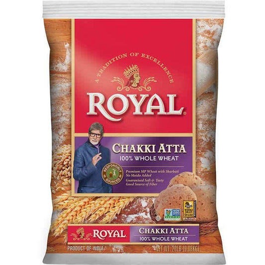 Royal Chakki Fresh Atta Whole Wheat - Asia Bazaar 