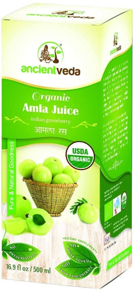 Ancient Veda Organic Amla Juice 1000 ML - Asia Bazaar 