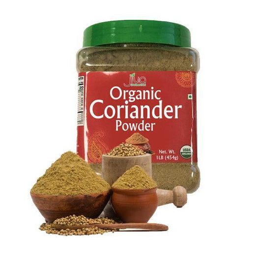 Jiva Organic Coriander Powder Jar 1 LBS - Asia Bazaar 