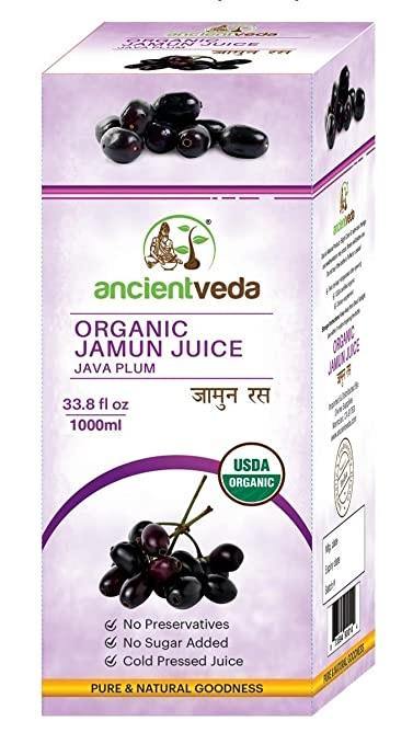 Ancient Veda Organic Jamun Juice 1000 ML - Asia Bazaar 