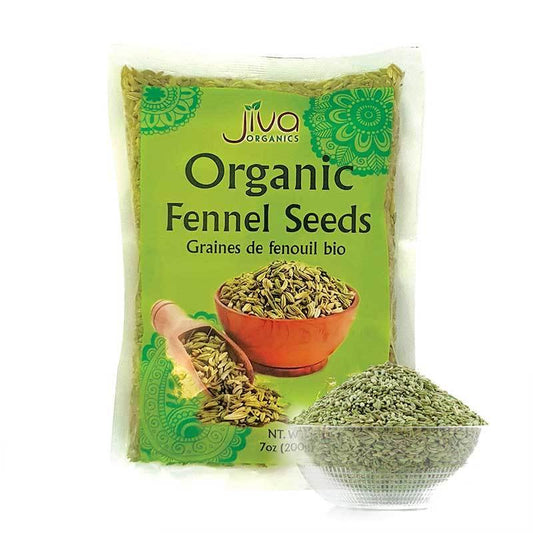 Organic Jiva Fennel Seeds 200 Grams - Asia Bazaar 