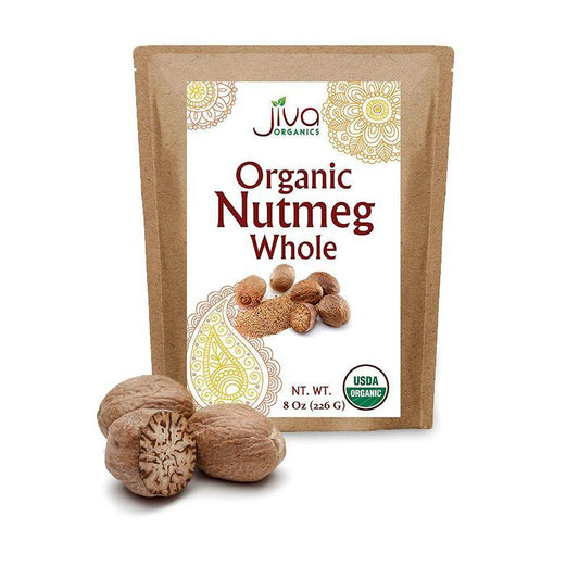 Organic Jiva Nutmeg Whole 227 Grams - Asia Bazaar 