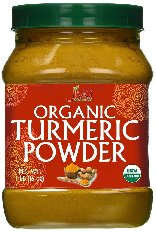 Jiva Organic Turmeric Powder Jar 1 LBS - Asia Bazaar 