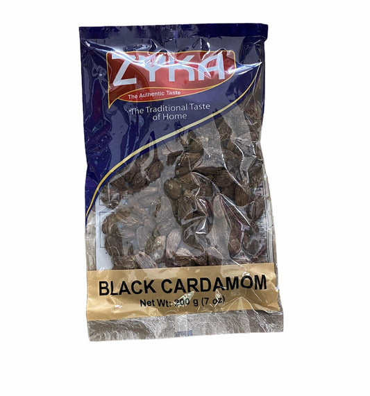Zyka Jumbo Black Cardamom 200 Grams - Asia Bazaar 